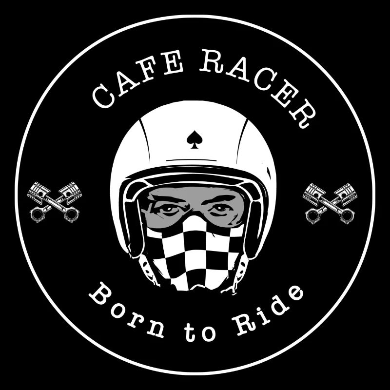 Cafe racer Biker Logo