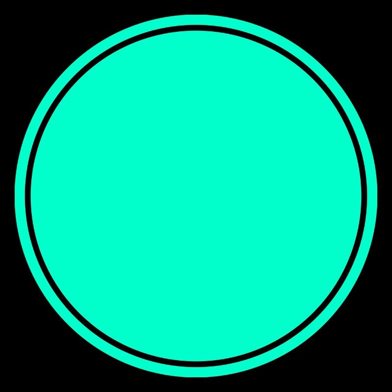 Circle turquoise self design