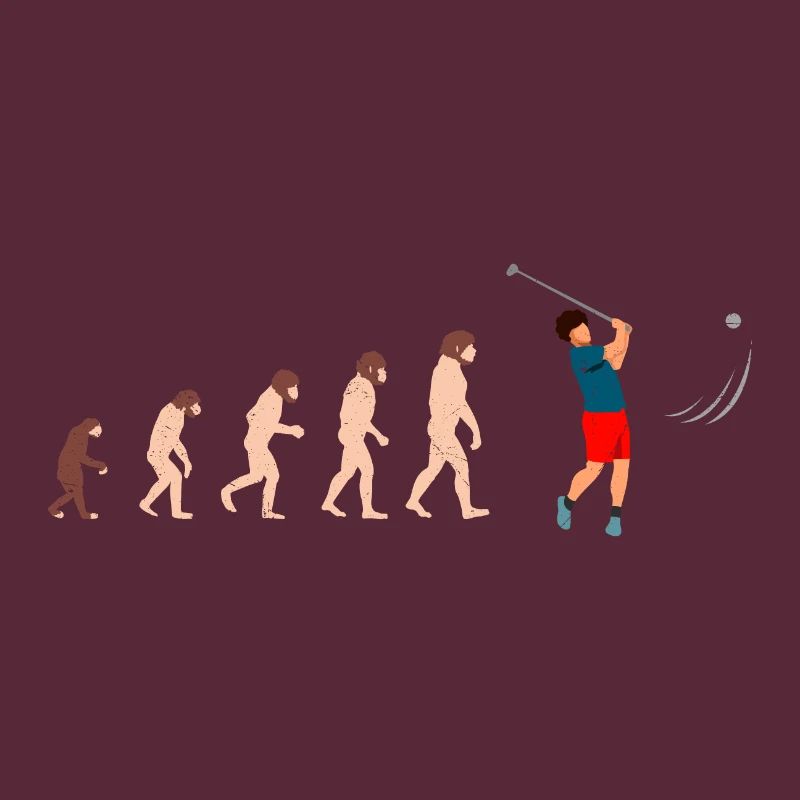 Evolution Golf Golfer Geschenkidee
