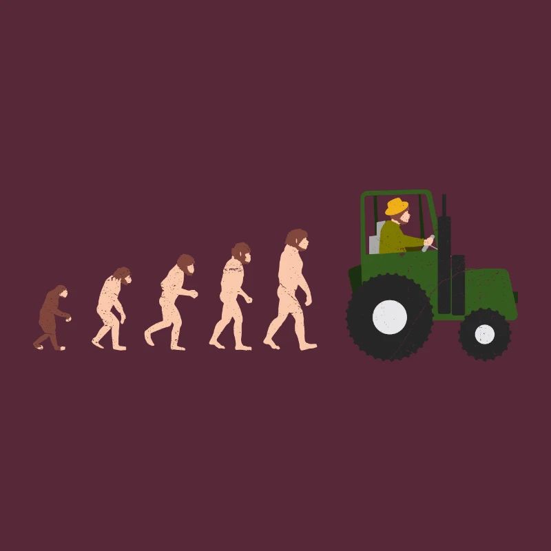 Evolution Bauer Lustige Geschenkidee