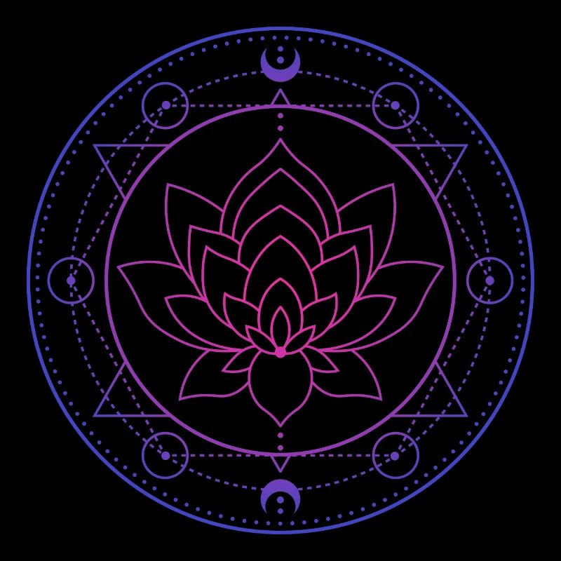 Lotus Moon Sacred Geometry