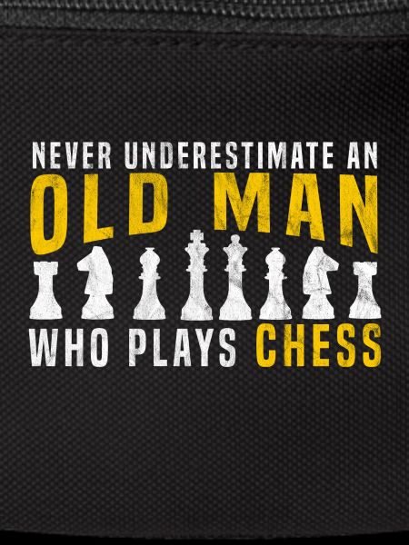 old man playing chess