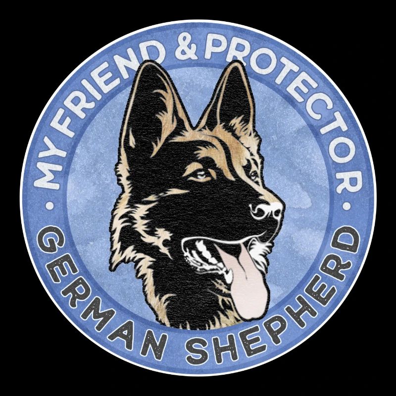 German shepherd, friend