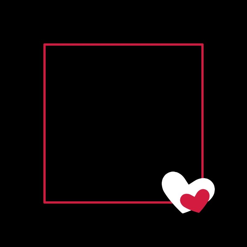 Heart frame ornament line customizable