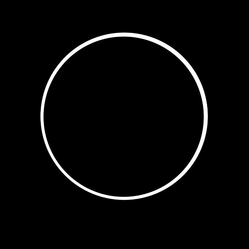 Cercle blanc cadre