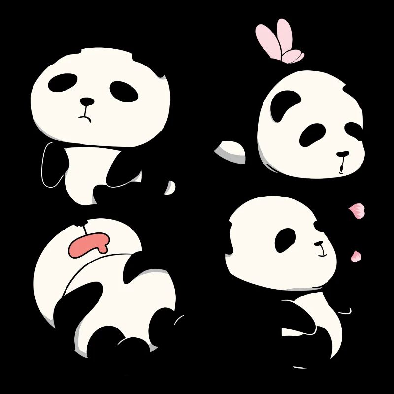 Chubby Panda Bears