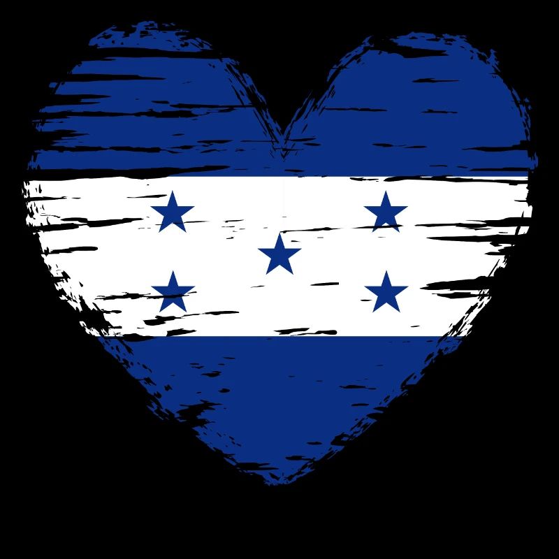 Honduras coeur drapeau drapeau blason