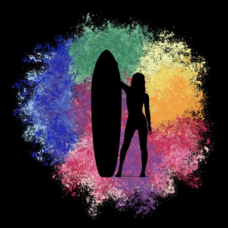 Surfeuse fille
