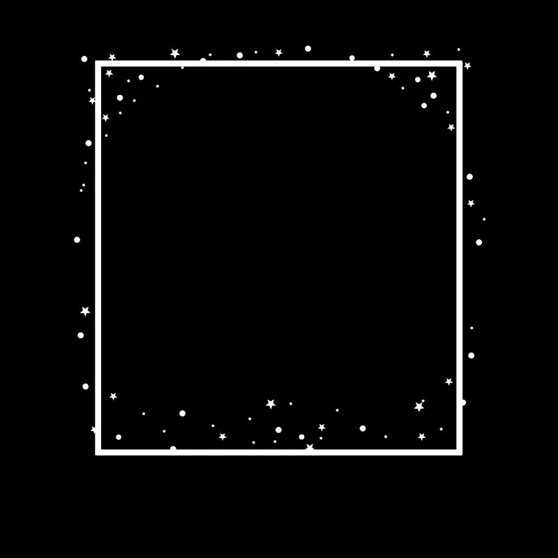 Star frame with dot decoration