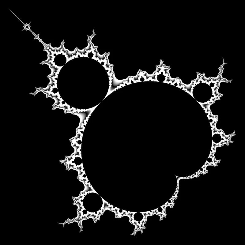 Mandelbrot gedreht hell