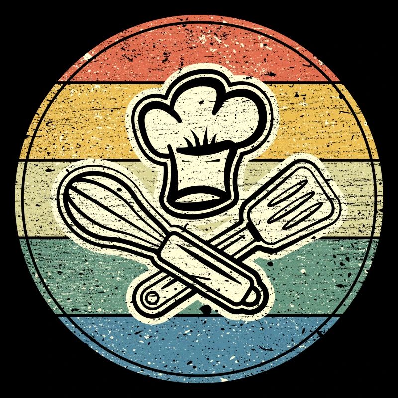 Cool vintage circle for passionate chefs