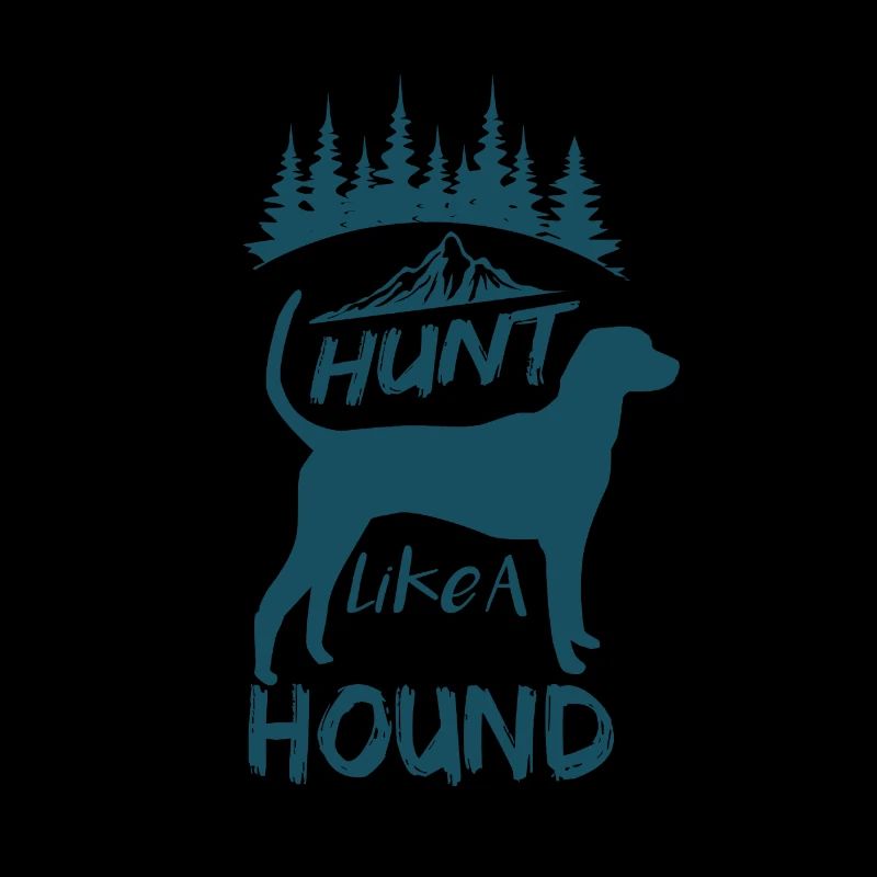 Drôle de chasse Citation Chassez comme un chien