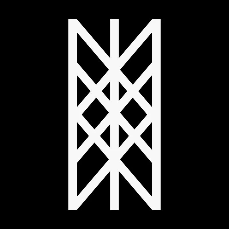 Toile de Wyrd Viking - blanc