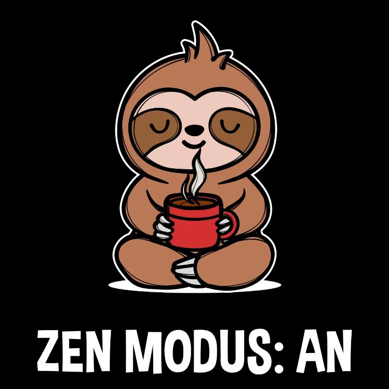 Sloth Saying Caffeine Coffee Coffee Drinker