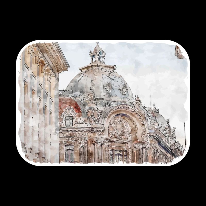 Bucarest Roumanie Aquarelle Sketch Illustration