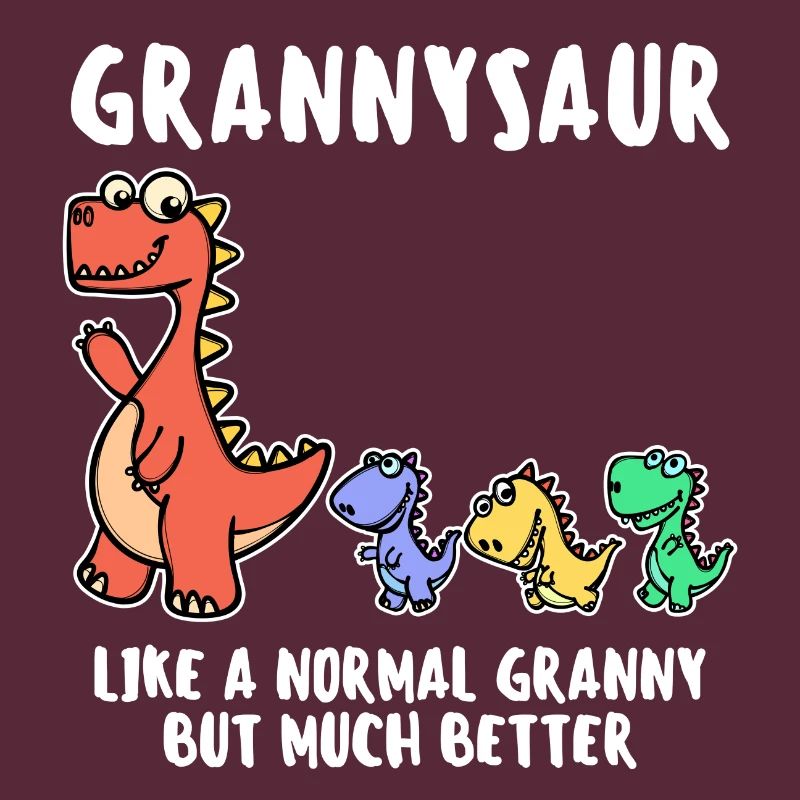 Oma Cool Statement Großmutter Dinosaurier