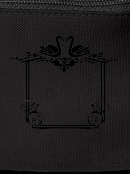 Kissing Swans Black Frame