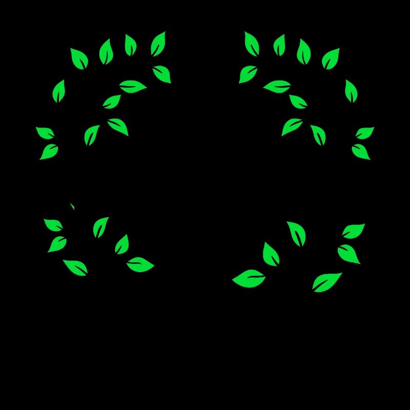 Square frame with branches decoration