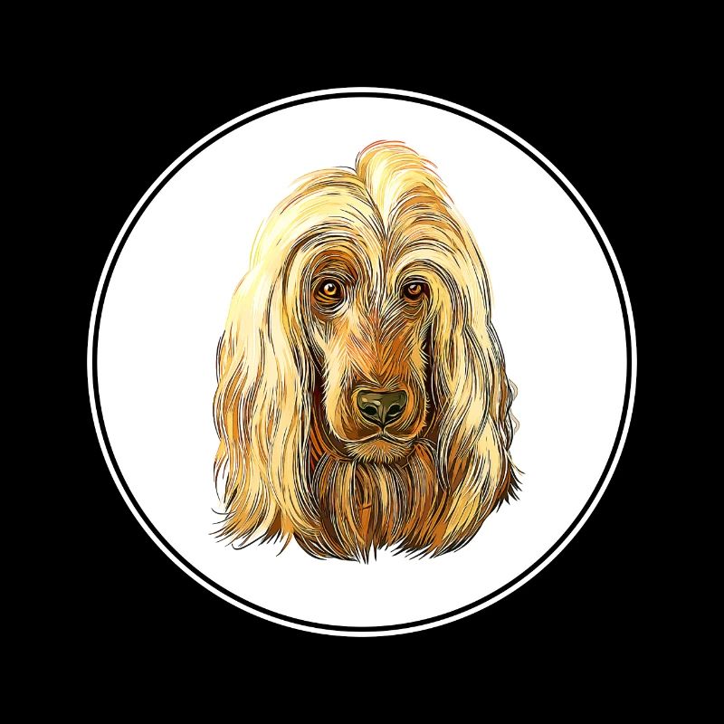 English Cocker Spaniel Hund Aquarell Illustration