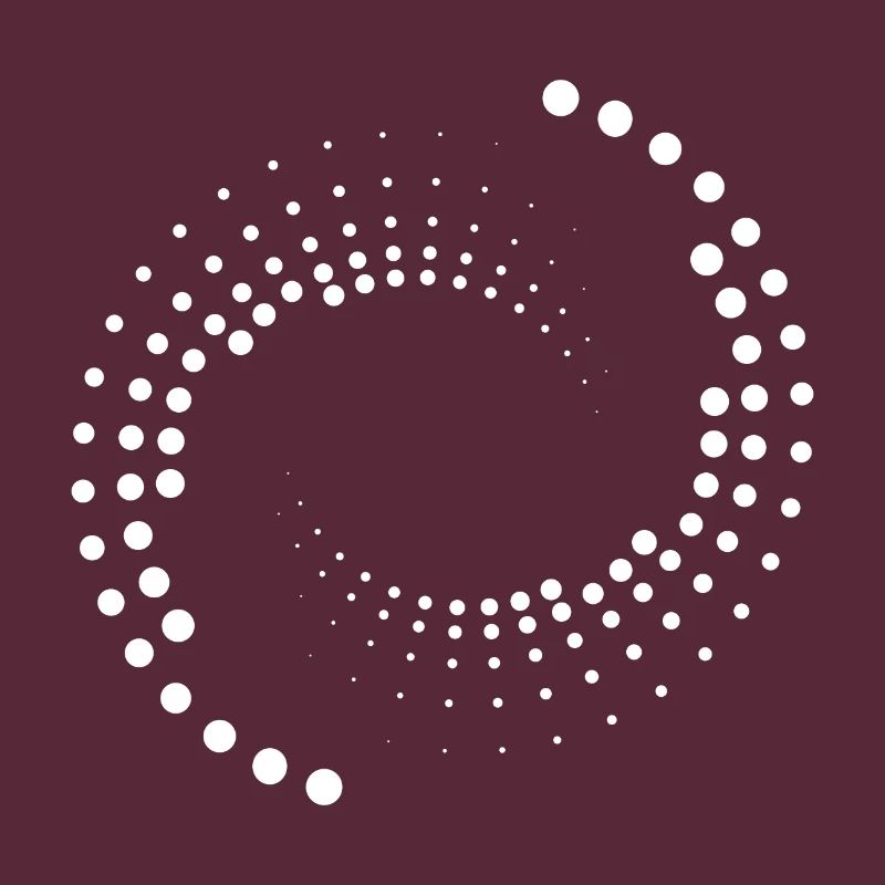 Spiral with white circles