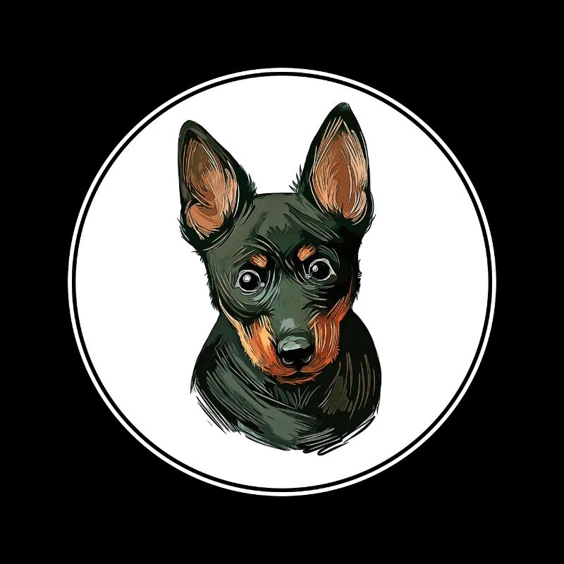 Illustration de l’aquarelle du chien Lancashire Heeler