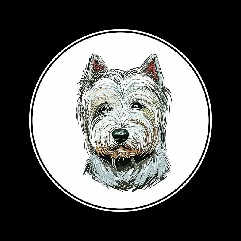 West Highland White Terrier Hund Illustration