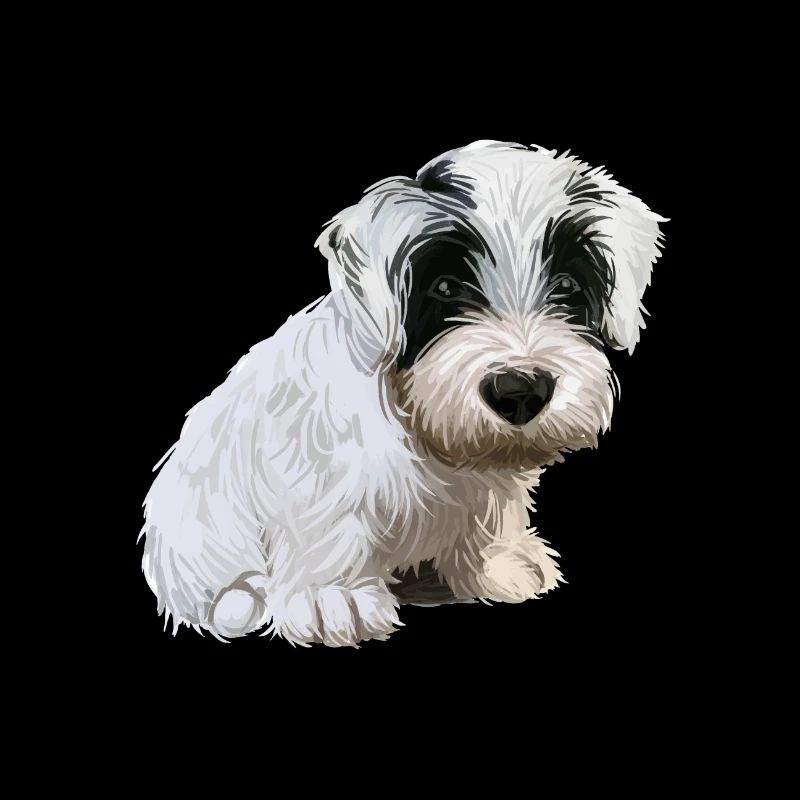 Sealyham Terrier Hund Aquarell Illustration