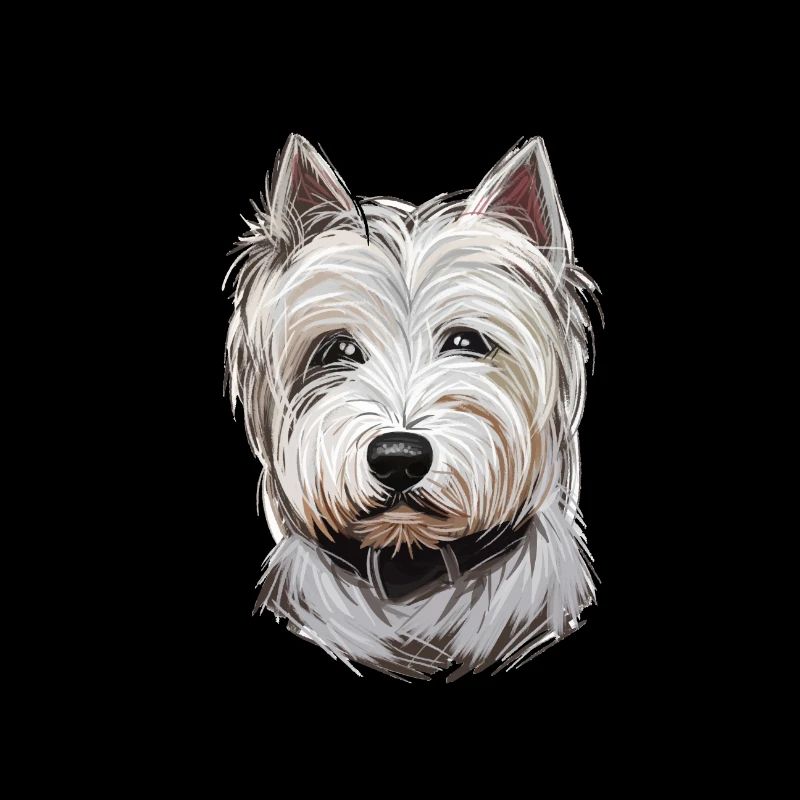West Highland White Terrier Hund Illustration