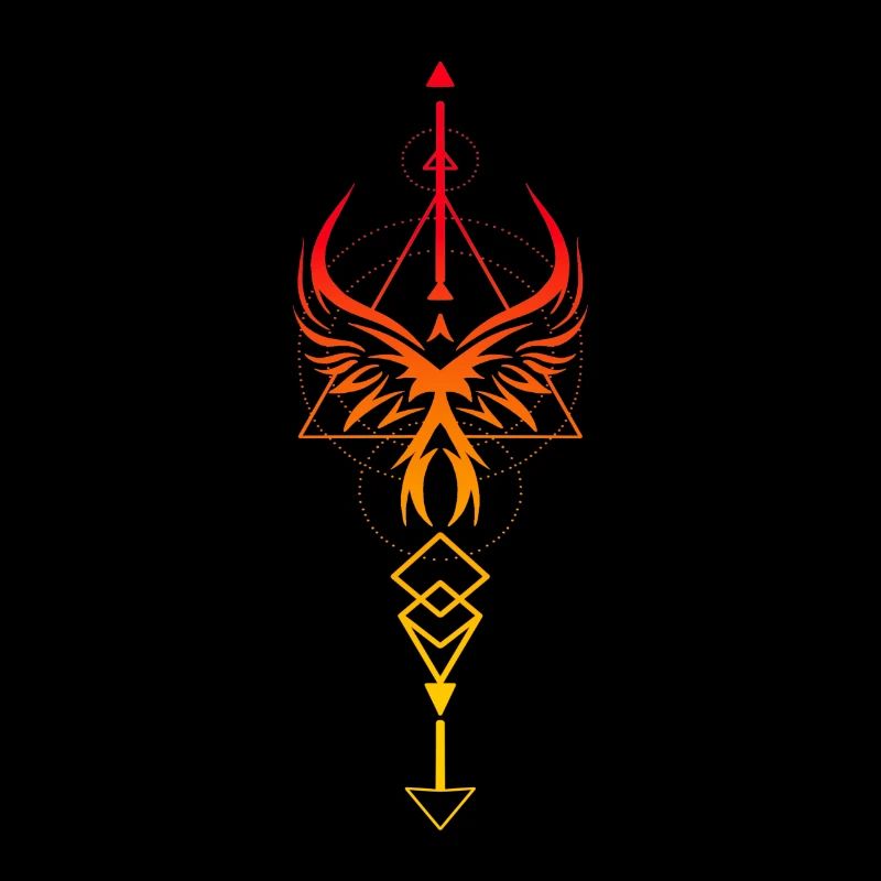 Vertical symbol phoenix Valkyrie