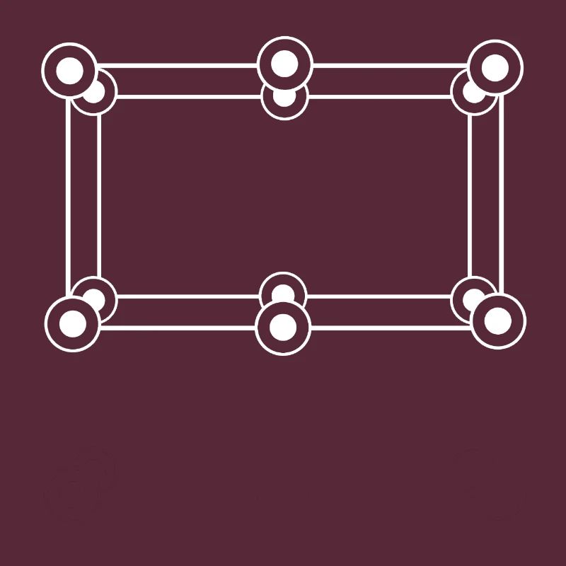 Futuristic frame with circles points