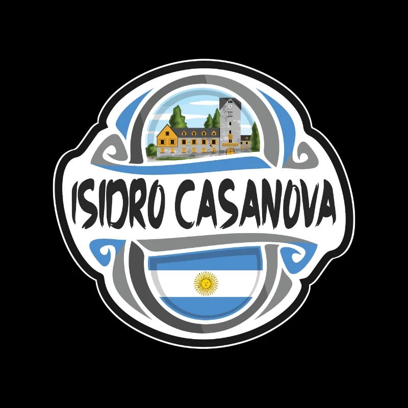 Isidro Casanova Argentine Drapeau Voyage Souvenir Bad