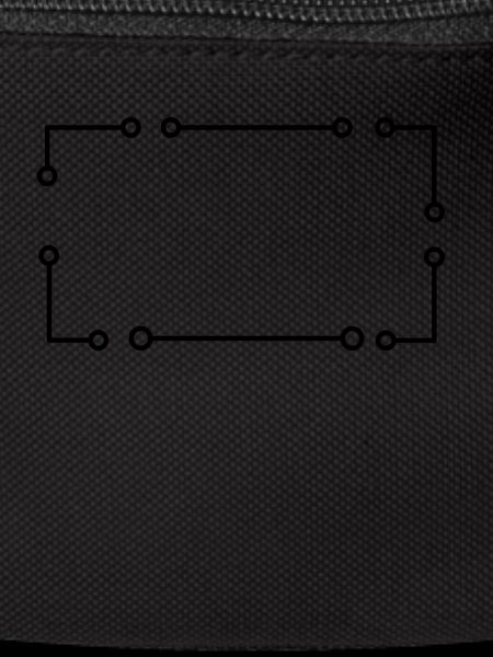 Black Electron Frame Rectangular