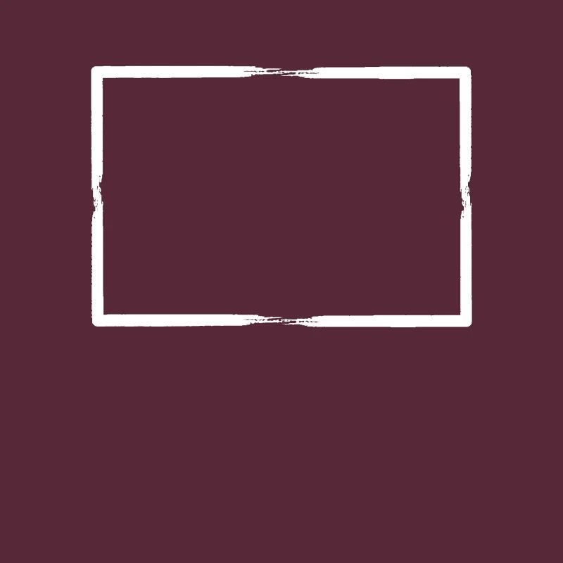 White brush strokes Rectangular frame