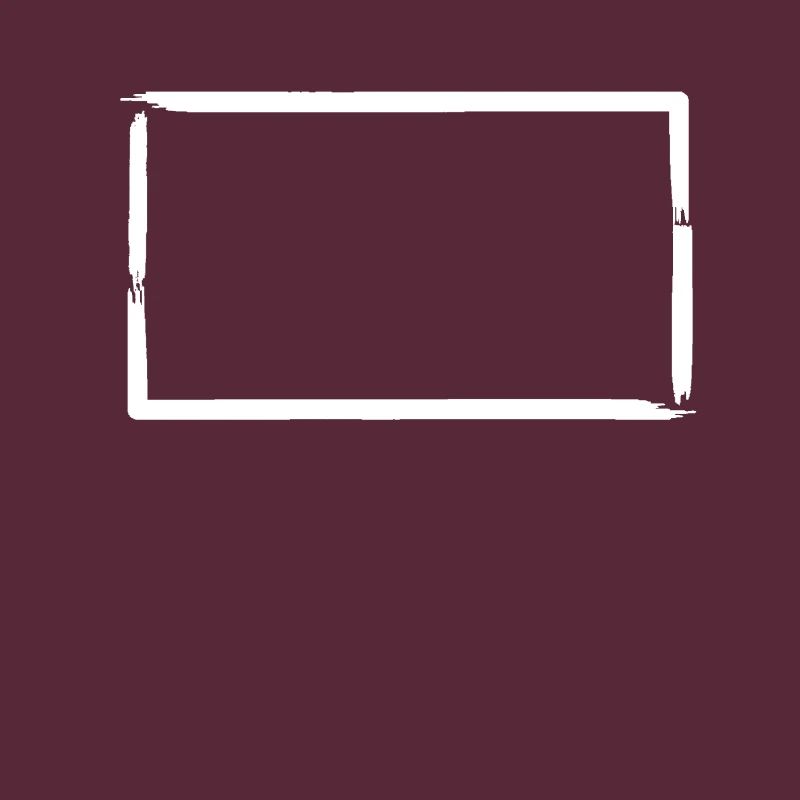 Brush Strokes Rectangular Frame Decoration