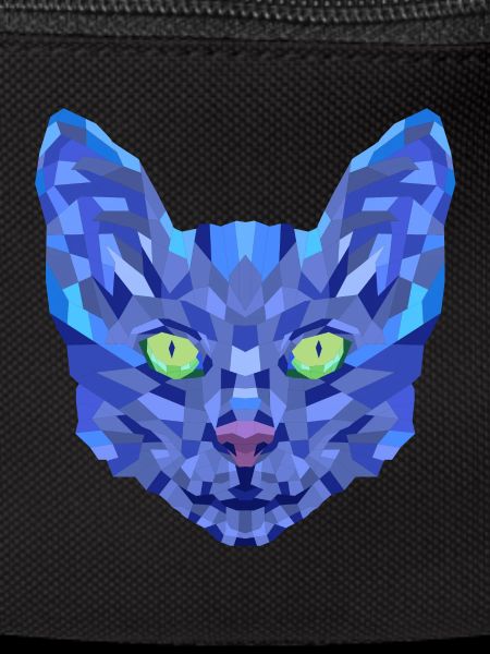 Chat Bleu Polygonal