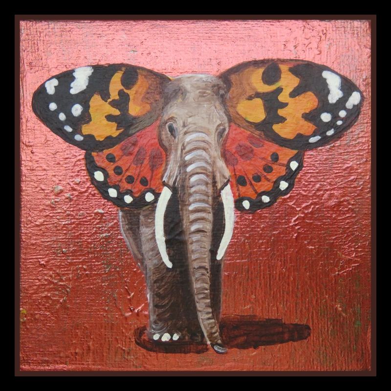 Éléphant papillon