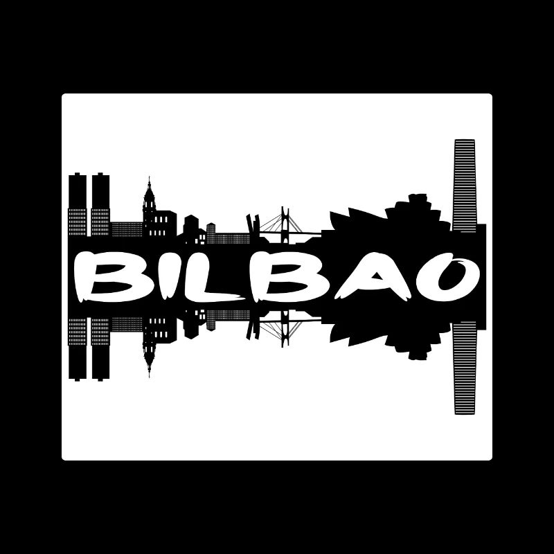 Bilbao Espagne Skyline Silhouette Souvenir de Voyage