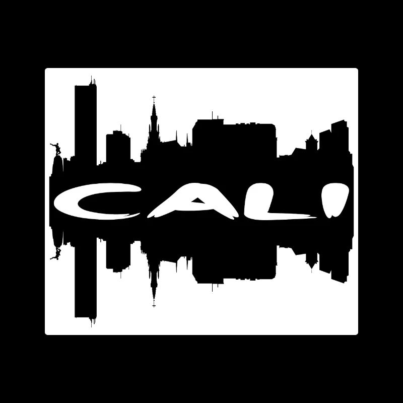 Cali Colombie Skyline Silhouette Souvenir de voyage