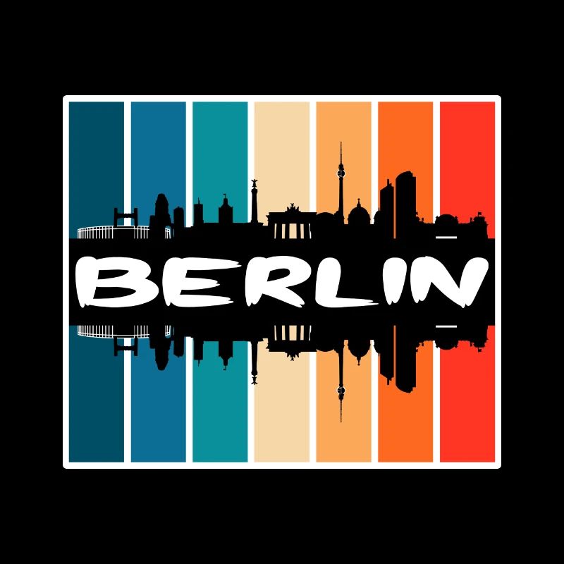Berlin Germany Skyline Silhouette Travel Souvenir