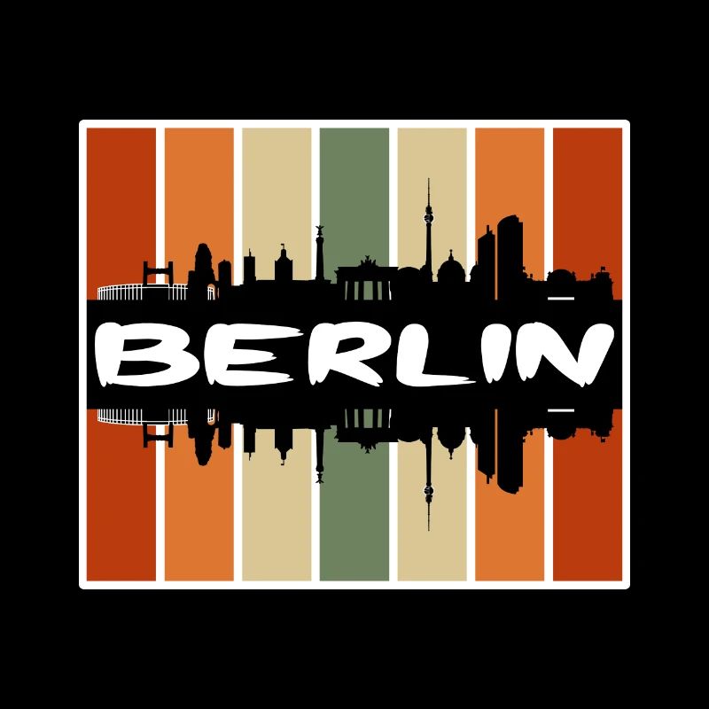 Berlin Germany Skyline Silhouette Travel Souvenir