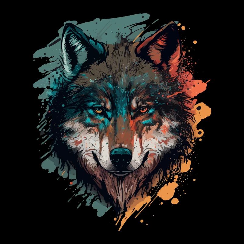 Erstaunliches Design eines Wolfes