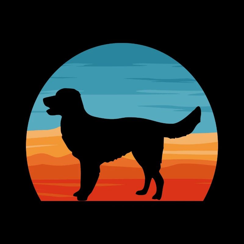 Allemand Pointer Chien Silhouette Rétro