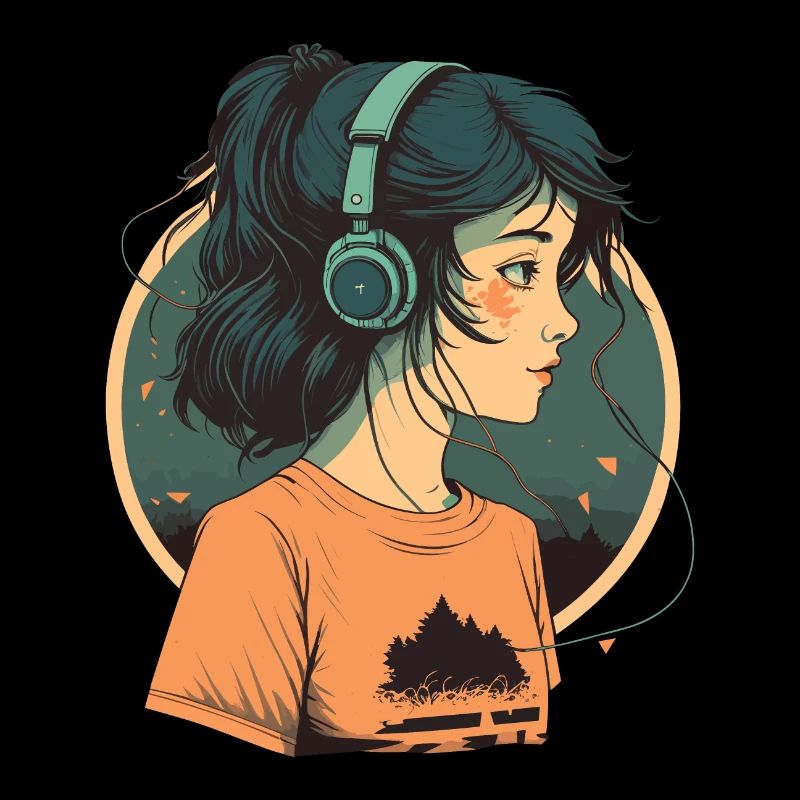 Süßes Anime-Mädchen
