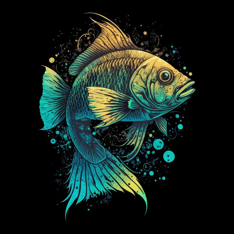 Illustration d’art de poisson
