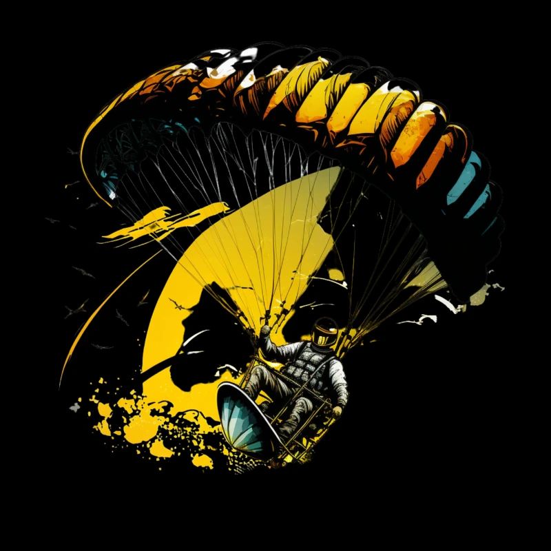 Flying high, paragliders in action