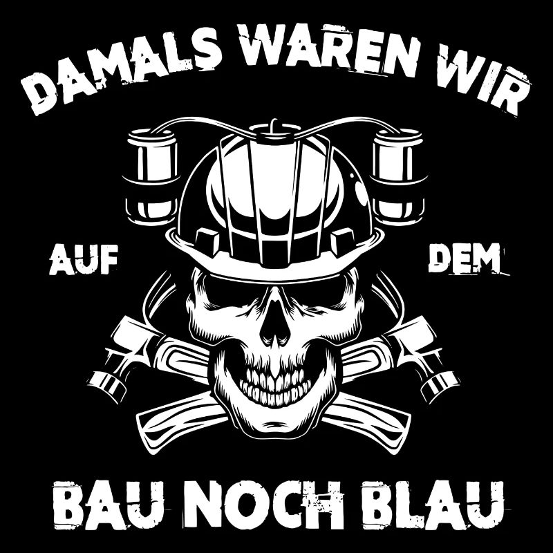Auf dem Bau noch blau