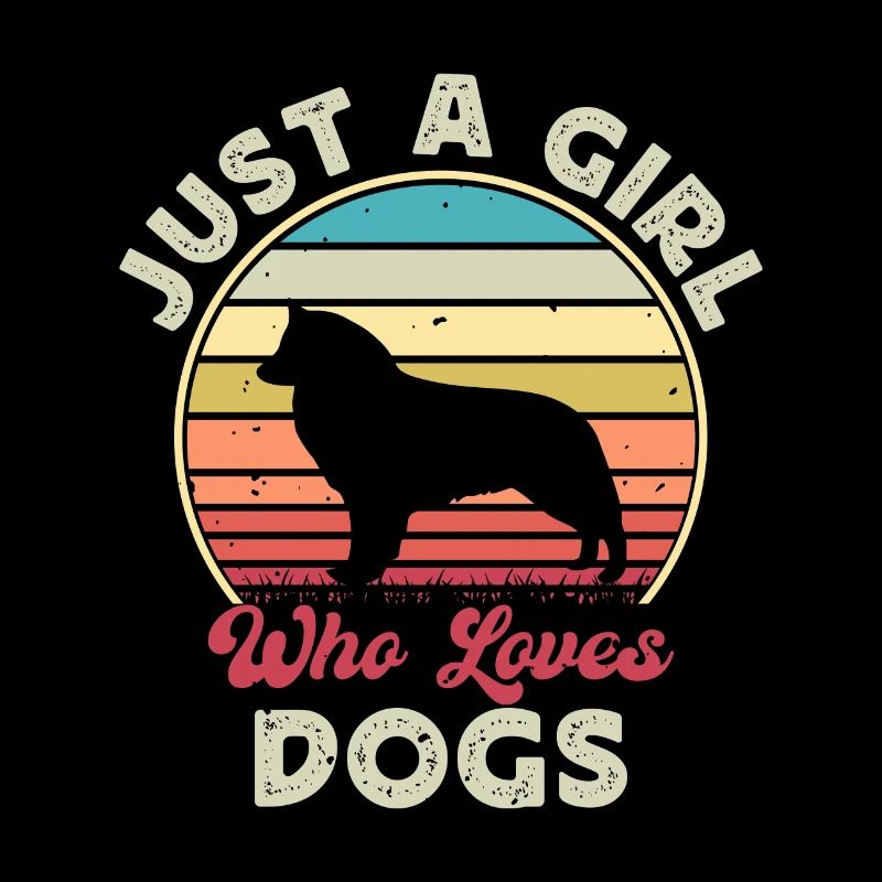 Belgian Shepherd Groenendael Dog Silhouette Retro