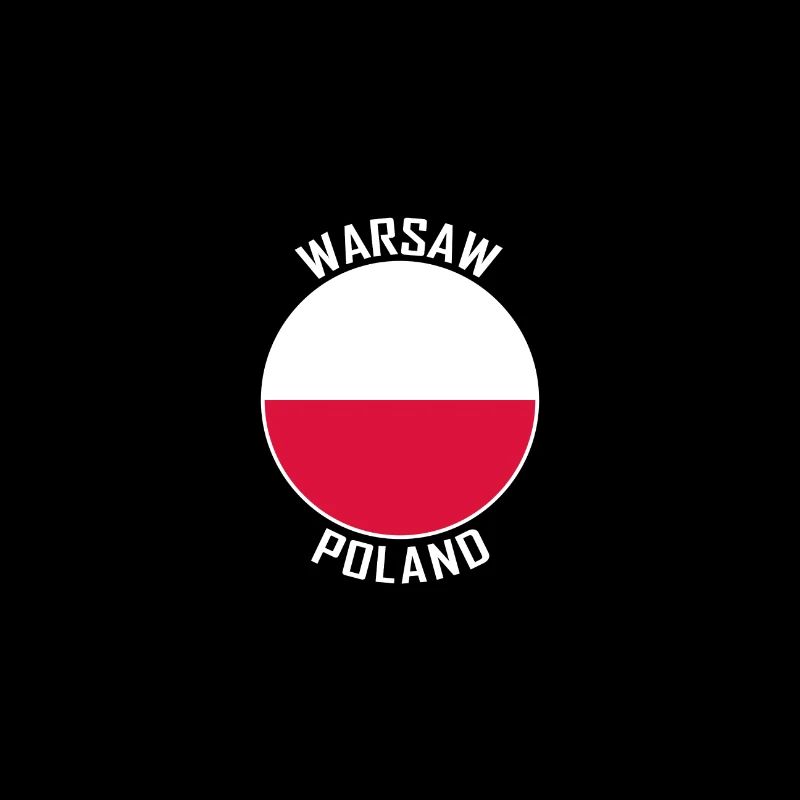 Varsovie Skyline Pologne Flag Souvenir de voyage