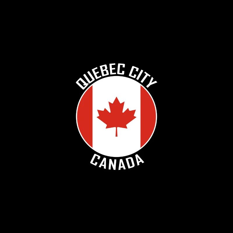 Souvenir de voyage de Québec Skyline Canada Flag