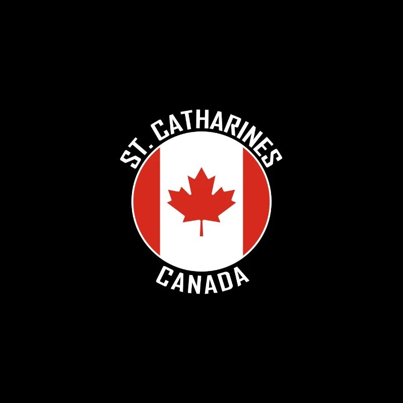 Souvenir de voyage Skyline Canada Flag de St. Catharines